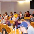 First, second, and third-year law students and law professors filled the school’s Moot Courtroom to its full capacity.  Following the oral arguments, the judges answered questions from students and law professors.  