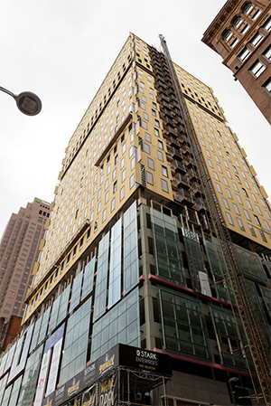 Beacon A view of the Beacon, a 19-story apartment building under construction located at 515 Euclid Avenue, Cleveland, Ohio