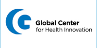 GlobalCenter graphic of a blue letter G with the words Global Center for Health Innovation on the right