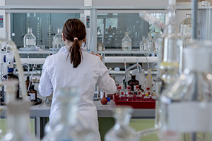 woman working in a laboratory