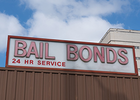 sign that reads Bail Bonds