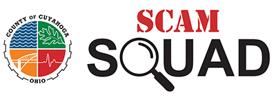scam squad and county logo