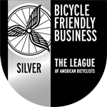 Bicycle Friendly Business silver medal award from the League of American Bicyclists.