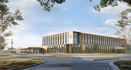Drawing of proposed Central Services Campus