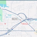 AmapillustrationofthelocationofthebridgeworknearMillCreek