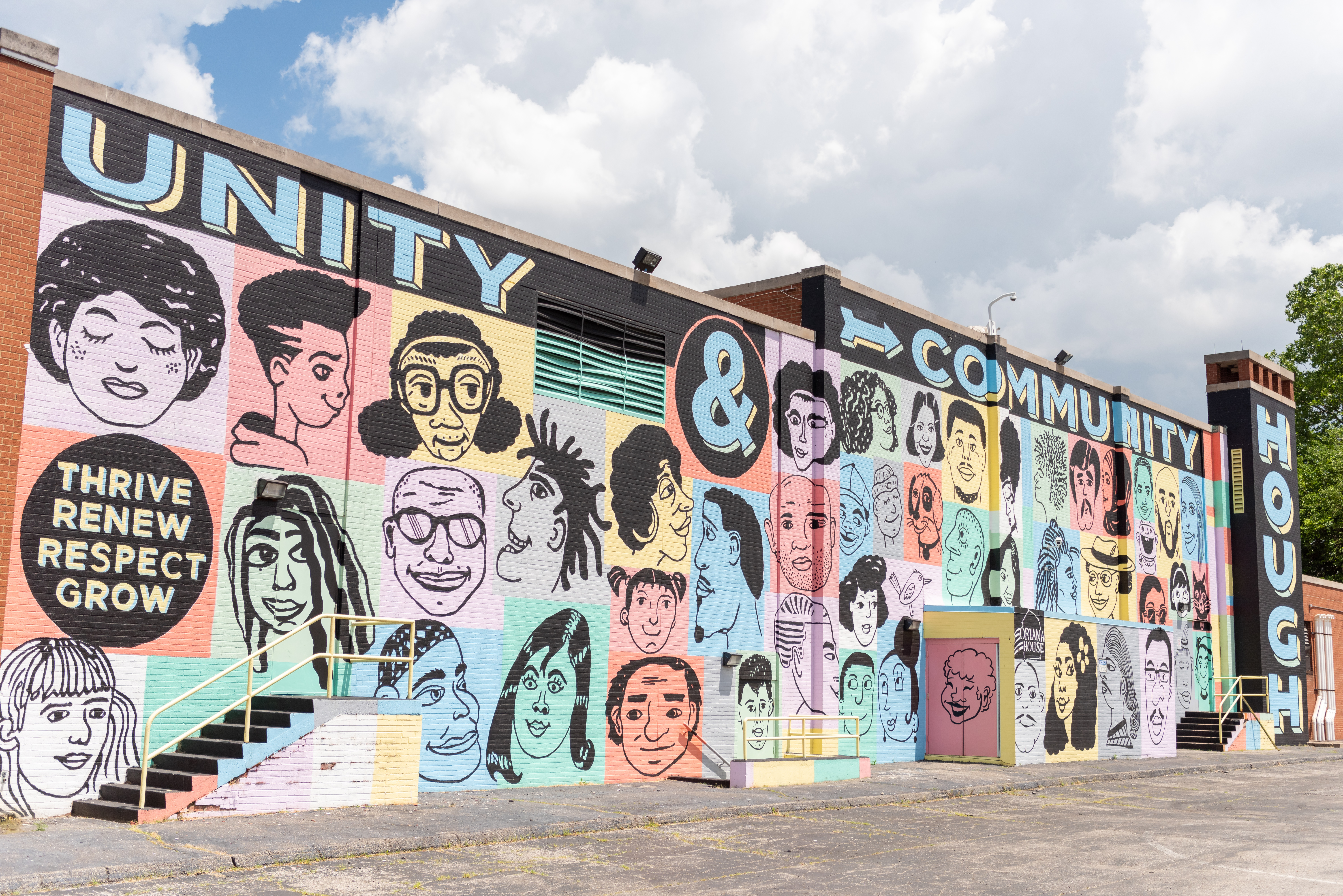 A mural in Hough about community and equality