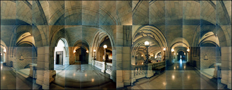 County Courthouse with marble floors and arch entryways