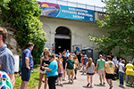 group of people joining the Veterans Memorial Bridge tour