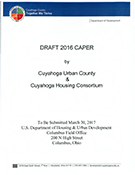 cover of 2016 CAPER Report