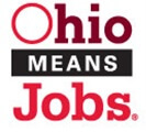 red words Ohio Jobs with black word Means in between