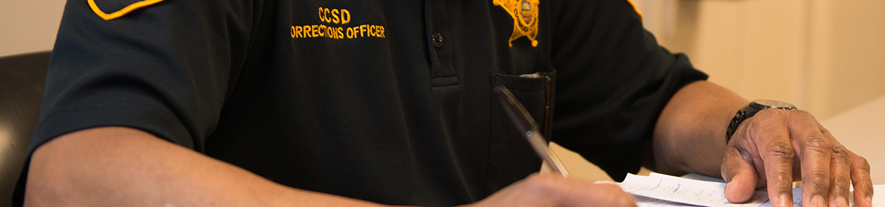 Booking Banner officer taking booking information