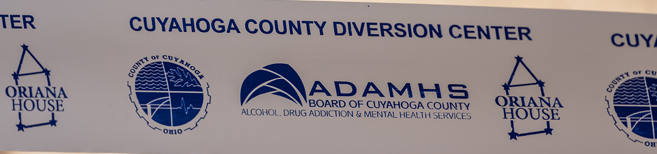 Results Banner sign for the Cuyahoga County Diversion Center
