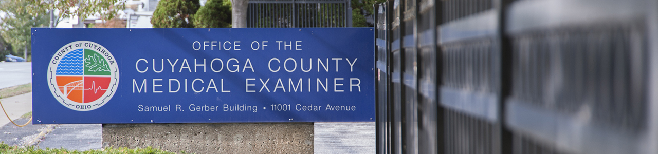 Medical Examiner Building sign