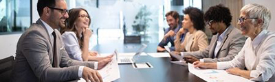 Meetings group of people in a meeting