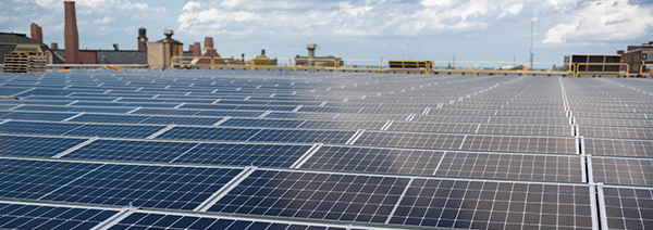 Solar panels on Jane Edna building