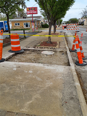 East 200th Street construction