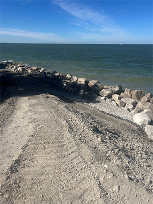 Euclid Beach Connector construction