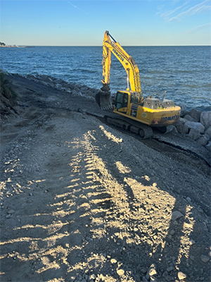 Euclid Beach Connector construction