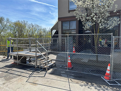 North Main Street Bridge construction