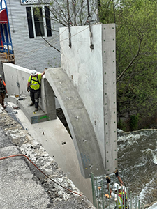 North Main Street Bridge construction
