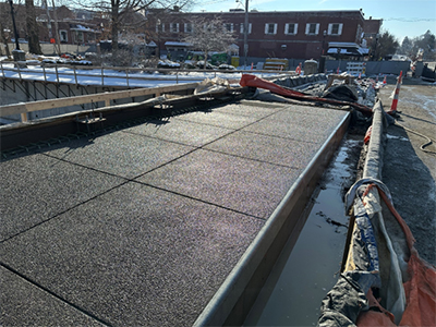 North Main Street Bridge construction
