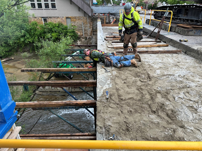 N Main St Bridge construction
