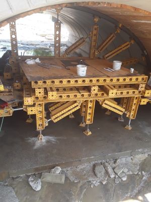 North Main Street Bridge construction