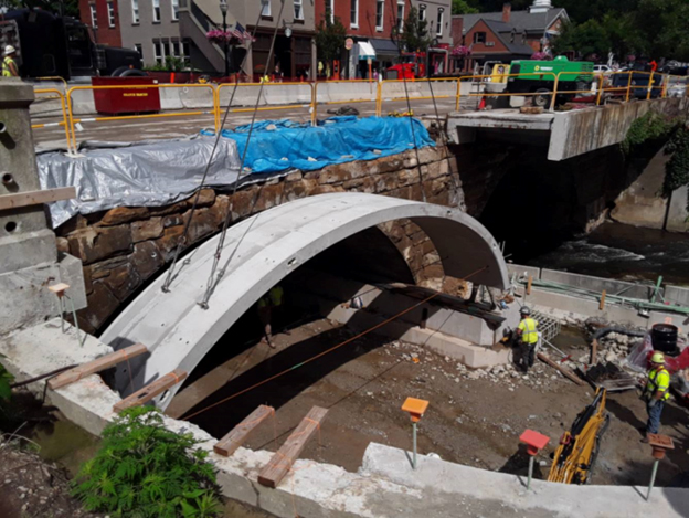 North Main Street Bridge construction