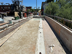 North Main Street Bridge construction
