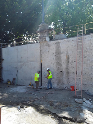 North Main Street Bridge construction