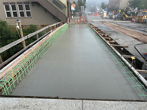 North Main Street Bridge construction