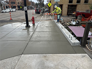 North Main Street Bridge construction