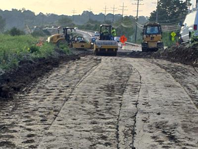 Pleasant Valley Road Bridge construction