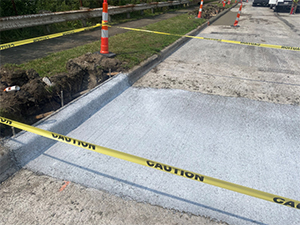 Rockside Road construction