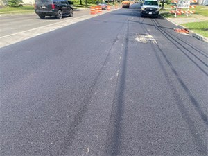 Rockside Road construction