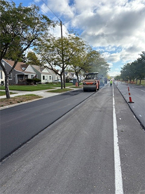Rockside Road construction