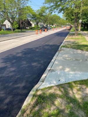 Rockside Road construction