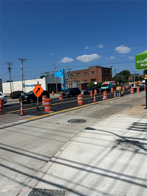 Street view with construction