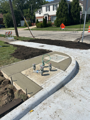 Street view with construction