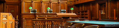 interior of a courtroom