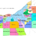 AcolorfulmapofCuyahogaCountyOhioshowingthemunicipalitiesborders
