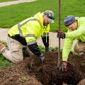 Twomeninhi-resjacketsplantinganewtreeinahole
