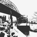 Black and white bridge photo