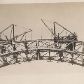 North river view of the bridge in October 8, 1915
